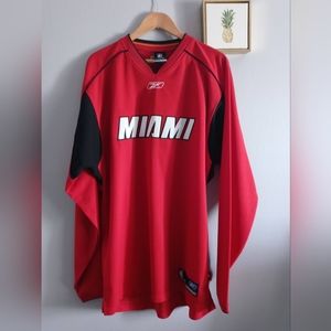 Miami Reabook NBA Jersey Vintage  sz L Tall  100% polyester  Good Condition Red